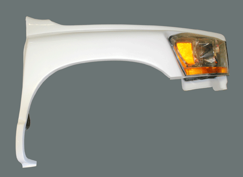 Fiberglass 4" Bulge Front Fenders 06-08 Dodge Ram